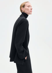 Boxy Jacket in Virgin Wool - Black - CO Collections